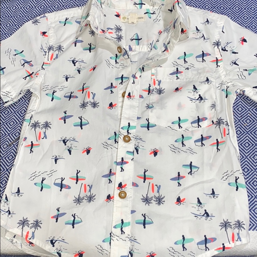 Tucker Tate Short Sleeve Button Down Shirt